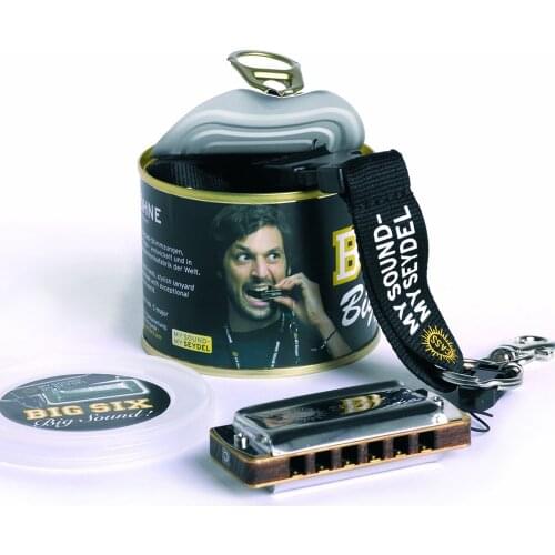 Seydel Big Six Blues Folk Standard Diatonic Harmonica 6 Holes 12 Notes Harp Key C Stainless Steel Reeds Wooden Comb Instruments