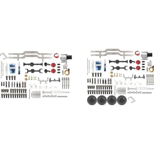 For WPL C14 C24 C24-1 C54 CB05 LC80 Metal 4X4 RC Body Chassis Frame Kit 1/16 RC Car Upgrade Parts DIY Accessories