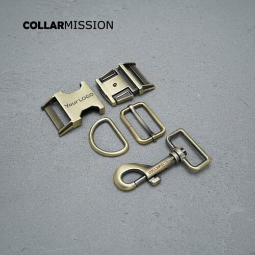 Engraved buckle, We provide laser engraving service customize LOGO 30mm for handmade dog collar leash set harness DIY accessory