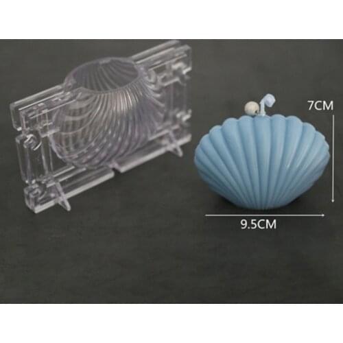 Candle Mold Plastic Scented Candle Mold Seashell Scallop Shell DIY Handmade Soap Mold