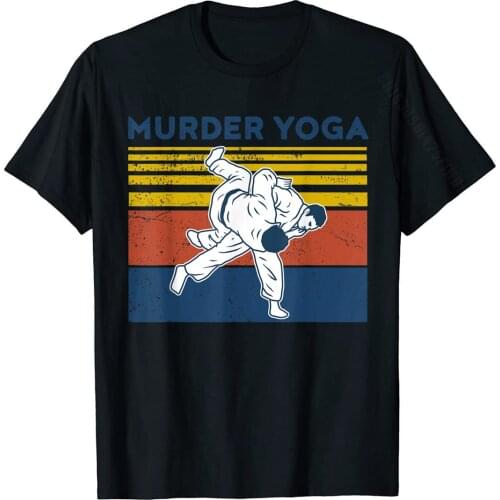 Jiu Jitsu Shirts Murder Yoga Mens Vintage BJJ MMA Jujitsu T-Shirt Comfortable Cotton Men Tops Shirts Design New Coming T Shirts