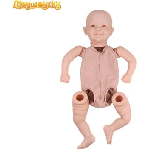 Maywaysky 50cm Vinyl Bebe Reborn Doll Parts Unpaint Unfinish Full Body DIY Baby For Kid