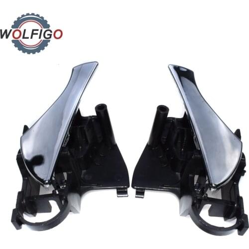 WOLFIGO Front Left Right Inside Inner Door Handle For Daewoo Nubira 2.0L 1999 2000 2001 2002 96296168 96296169