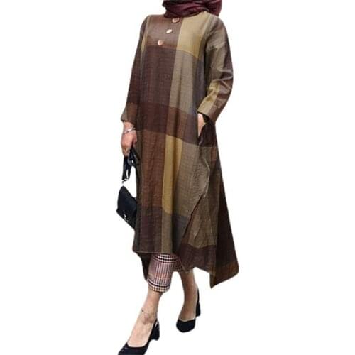 Casual Loose Print Full Sleeve 5XL Plus Size Kaftan Dresses For Women Spring New Streetwear Islam Muslim Fashion Dress Vestidos