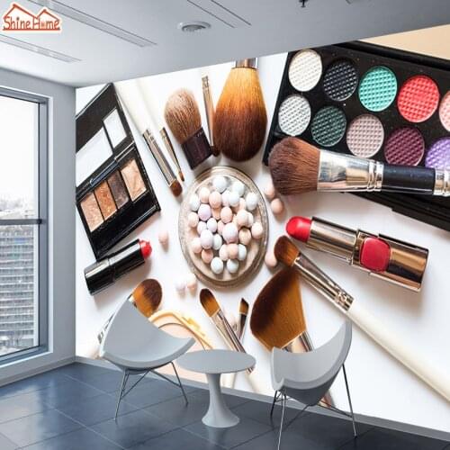 ShineHome-Barbershop Wall Papers Mural Rolls Home Decor 3d Wallpaper for Living Room Textured Haircut Tool Salon papel de parede