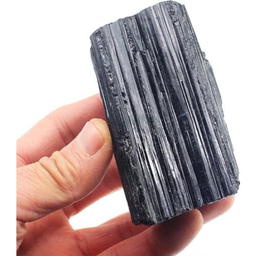 Top quality large black tourmaline big size natural stones and minerals rough black tourmaline specimen around 60-100g