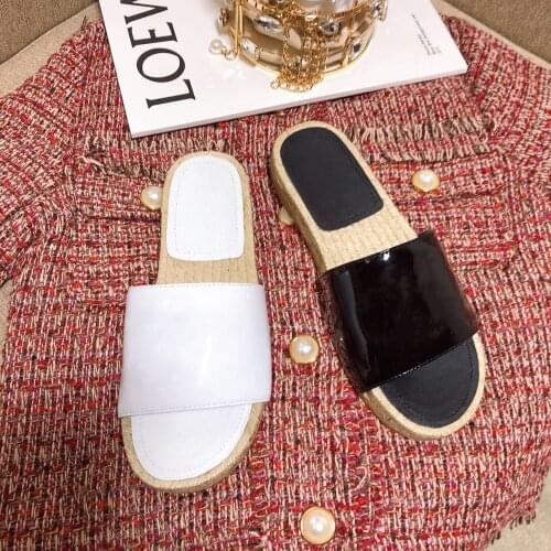 Top Quality Womens Shoes Genuine Leather Flats Shoes For Woman Summer Fashion Flats With Slippers Soft Leather Causal Slippers