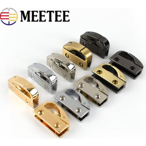 2/4Pcs Metal Clip Buckles Handbag Cap Clasp Screw Bag Side Handles Chain Hook Connector Bags Hanger Hardware Accessories KY864