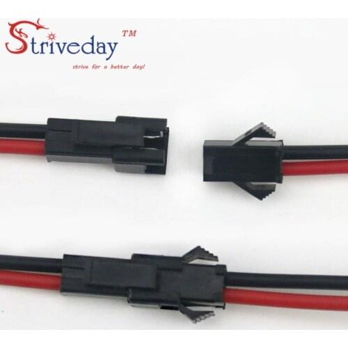 5 pairs/lot SM terminal line for male and female terminal connector plug male and female plug wire 10cm