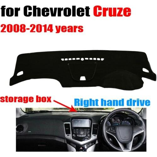 Free shipping!!! Car dashboard cover mat for Chevrolet Cruze 2008-2014 with storage box Right hand drive