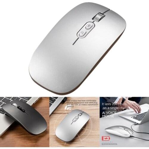 2.4G Wireless Mouse Rechargeable Silent Ultra-Thin USB Optical Mouse 1600 DPI Portable USB Computer Mice
