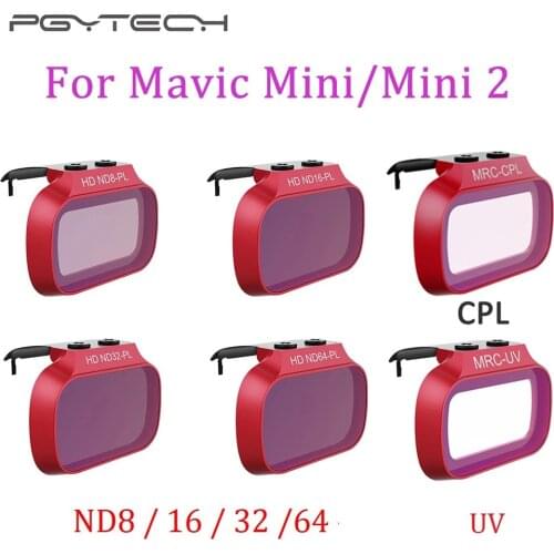 PGYTECH Mavic Mini 2 Lens Filter Professional Set ND8/16/32/64 UV Lens Filter For DJI Mavic Mini/Mini 2 Drone Accessories