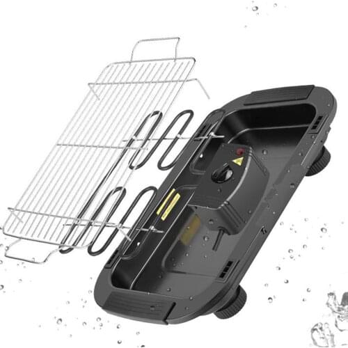 5-Level Control Griddle Electric Table Top Adjustable Temperature Grill BBQ Barbecue Garden Camping Cooking Indoor 1300W