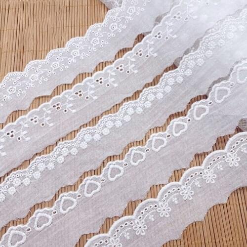 Cotton Embroidery Lace Embroidery Cloth Lace Advanced DIY Handmade Childrens Clothes Baby Clothes Accessories