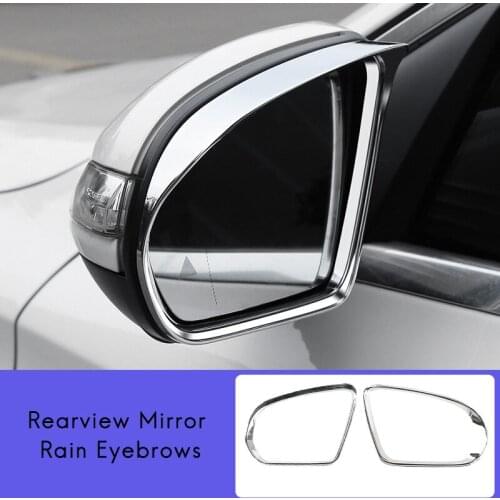 Chrome Car Side Rearview Mirror Rain Eyebrow Trim for Mercedes Benz B C E S GLB GLC Class W205 W213