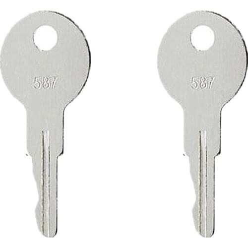 2Pcs 7012587 587 Key For JLG & Teramite Industrial Construction Models