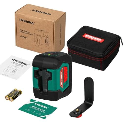 HYCHIKA Laser Level Mini 3D Self-Leveling Vertical and Horizontal Mini 2 Lines Laser with Measuring Range 15m