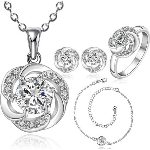 LKNSPCS783-D 925 sterling silver jewelry set, fashion jewelry set A035-B Earring 438 Necklace 471 Ring 336-8 /dogamfna dzyamrfa