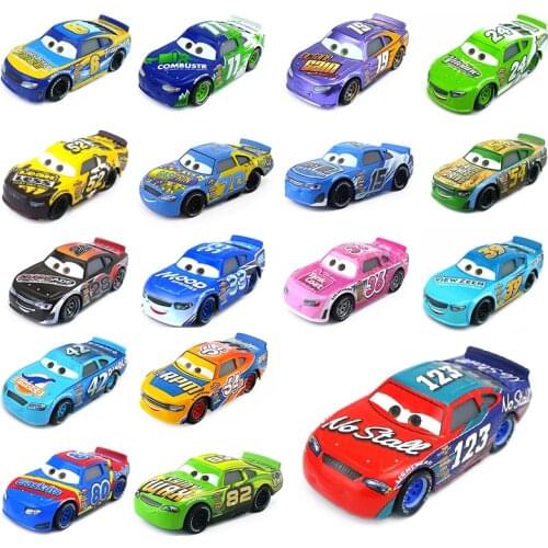 Car Disney Pixar Car 3 Number Car Alloy Car Model Weier Racing Car No. 80 24 42 92 Car Toy Model Boys Children Birthday Gift