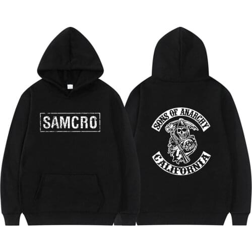 Sons of Anarchy SAMCRO Double Sided Print Streetwear Men Womnen Harajuku Brand Design Hoodie Mens Oversized Hoodies Sweatshirt
