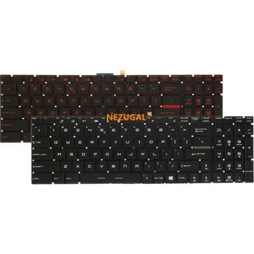 New English Crystal RGB backlit colorful Keyboard for MSI GT62 GT72 GE62 GE72 GS60 GS70 GL62 GL72 GP62 GT72S GP72 GL63 GL73 US