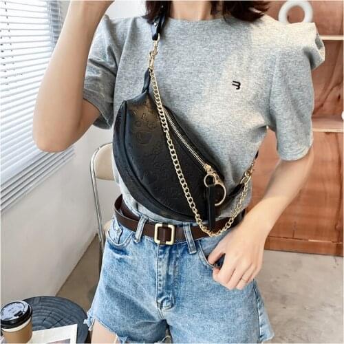 Spring and Summer 2021 Popular New All-match Waist Bag Female Bag Trendy Fashion Net Red Korean Chain Diagonal Chest Bag