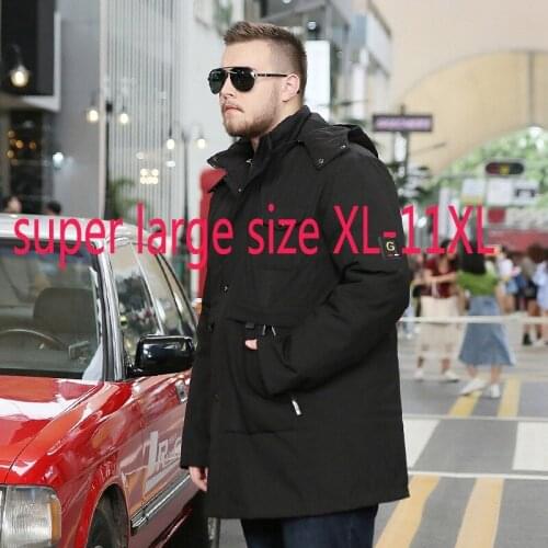 New Super Large Fashion Men Take Off Inner Liner Live White Duck Down Thick Loose Casual Down Jacket Men Plus Size XL-10XL 11XL