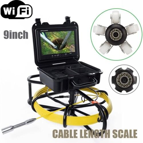 Wifi Connection 9inch Underwater Video Camera 8GB Dedicated Memory Card Record Photo 9600 Waterproof Endoscope Camera with Cable