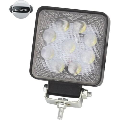 LKT LED 27W 4D Car LED Work Light Bar Driving Lamp For Offroad Boat Tractor Truck 4x4 SUV ATV Fog Light 12V 24V Headlight