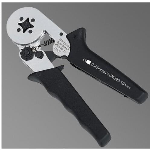 HSC8 6-4B MINI-TYPE SELF-ADJUSTABLE CRIMPING PLIER 0.25-6mm2 terminals crimping tools