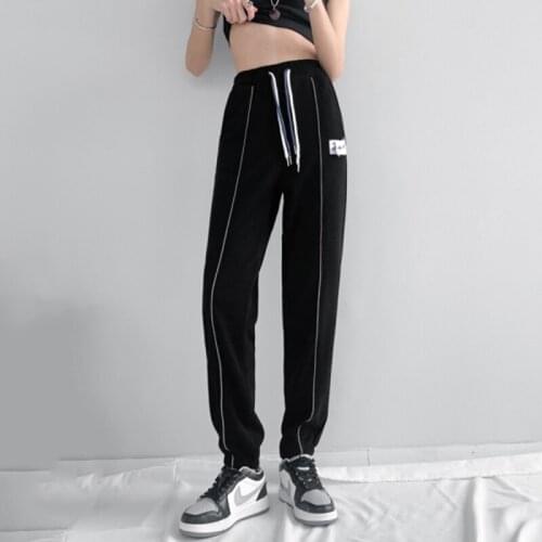 Harem Pants Women Casual Loose Korean Style Sweatpants 2021 Spring Autumn Fashion New High Waist Trousers Femme