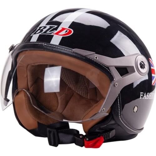 BLD Leisure Jet motorcycle helmet DOT approved Vintage helmet Scooter helmet Fashion light weight moto helmet
