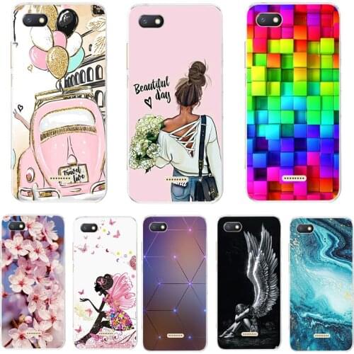 Silicone case For xiaomi Redmi 6a Case Full Protection Soft tpu Back Phone Cover for xiaomi Redmi 6 A bumper Hongmi 6a Coque