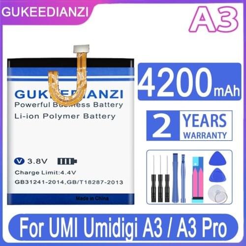 GUKEEDIANZI Replacement Battery 4200mAh For UMI Umidigi A3 / A3 Pro A3Pro
