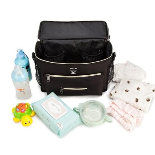 Diaper Bag Baby Stroller Infant Nappy Bottle Tissue Storage Organizer Mom Messenger Bag Cart Hang Basket Waterproof Portable