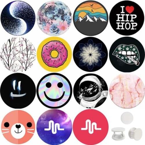 Universal попсокет Musically Young Smartphone Popped Phone Holder Ring Universal Round Grip Stand Hot pocket socket