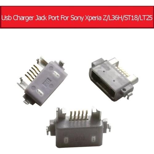 Usb Charge Jack Port Plug For Sony Xperia Z L36H Chargring Connector Dock Socket For Xperia Ray ST18 st18i/Xperia VC LT25 LT25C