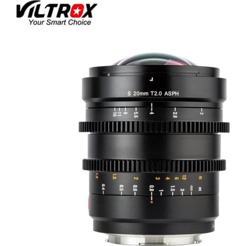 Viltrox 20mm T2.0 Wide Film Lens Full Frame Prime Cinematic MF For Panasonic/Leica L-mount Camera SL SL2 Lumix S1 S1R S1H