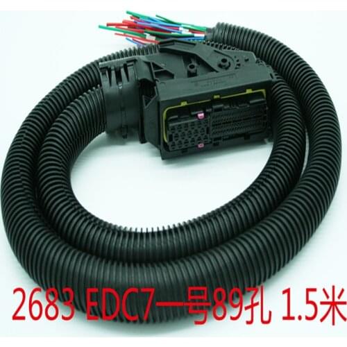 1.5M 89Pin ECU EDC7 computer board Plug Connector Wire Harness ForBosch