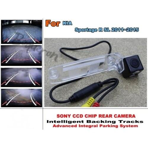 Car Dynamic Path / HD CCD Night Vision / Car Rear Camera / Reverse Camera For KIA Sportage R / Sportage SL 2011~2015