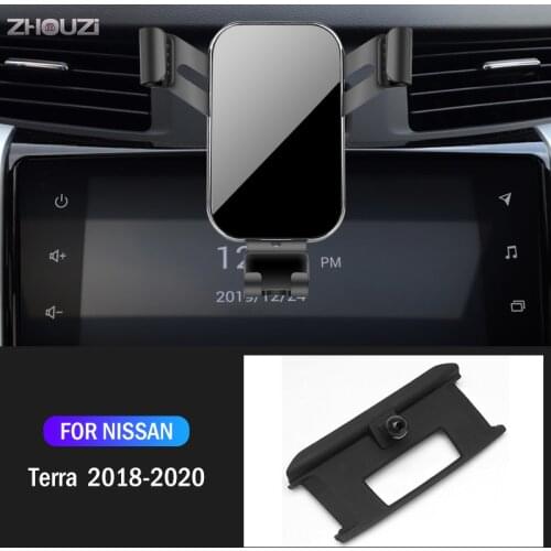 Car Mobile Phone Holder For Nissan Terra 2018 2019 2020 Special Air Vent Stand GPS Gravity Navigation Bracket Car Accessories