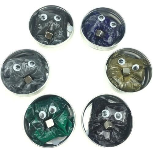 DIY Magnetic Slime Intelligent Hand Slime Fluffy Polymer Clay Magnet Plasticine Rubber Mud Creative Toys Kids Gift Drop Shipping