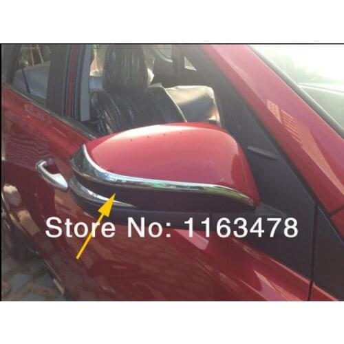 For TOYOTA RAV4 2013 2014 2015 ABS Chrome Car Accessories Side Mirror Trim Rear View Molding