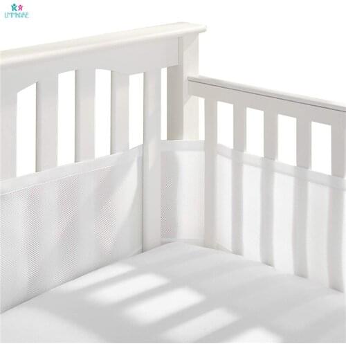 Breathable Mesh Baby Crib Bumper Liner for Newborn Baby Summer Bumpers Collision Proof Breathable Fence