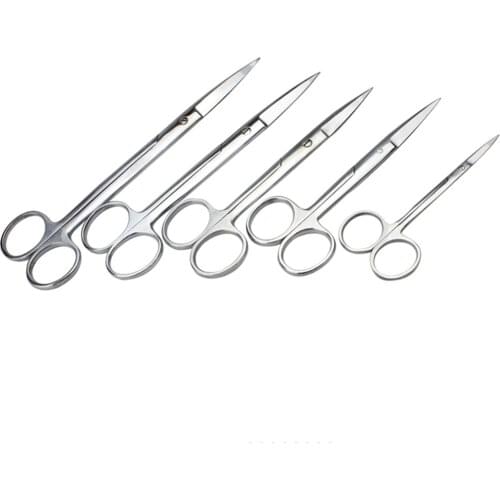 Stainless steel Surgical scissors Straight tip medical scissors Household scissors 12.5cm/ 14cm/ 16cm/ 18cm
