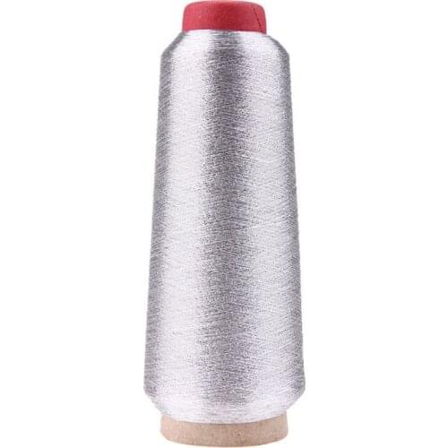 Computer Cross-stitch Embroidery Threads 3000M Sewing Thread Line Textile Metallic Yarn Woven Embroidery Line Silver