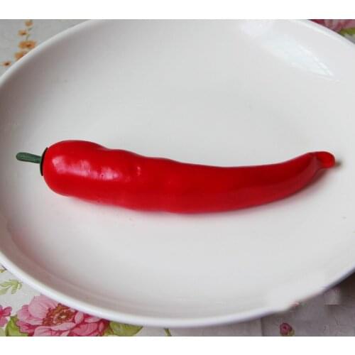 Kitchens toys Simulation Red Chili Pepper Foam Vegetable Fake Fruit Toy Food Play House Toy Childrens Kitchen Decorate
