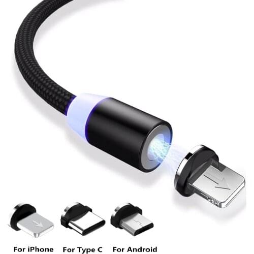 Magnetic USB Cable plug Fast Charging USB Type C Cable Magnet Charger Data Charge Micro USB Cable Mobile Phone Cable USB Cord
