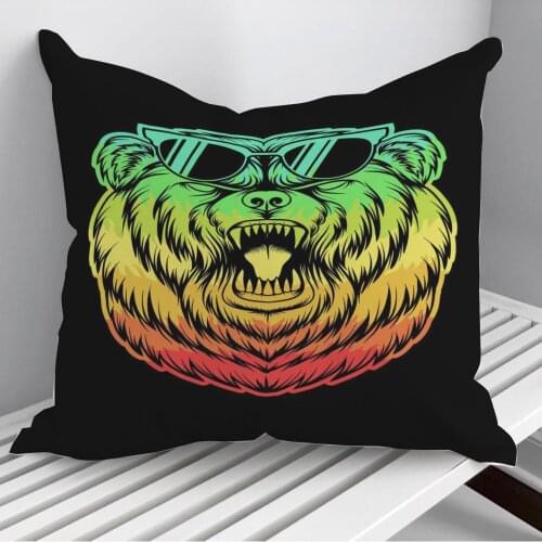 Bear Throw Pillows Cushion Cover On Sofa Home Decor 45*45cm 40*40cm Gift Pillowcase Cojines Dropshipping
