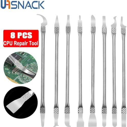 8 In 1 Thin Blade CPU Repair Tools Set IC Chip Edge Removal Tool Remove for Mobile Phone Computer CPU Motherboard Chip Repair